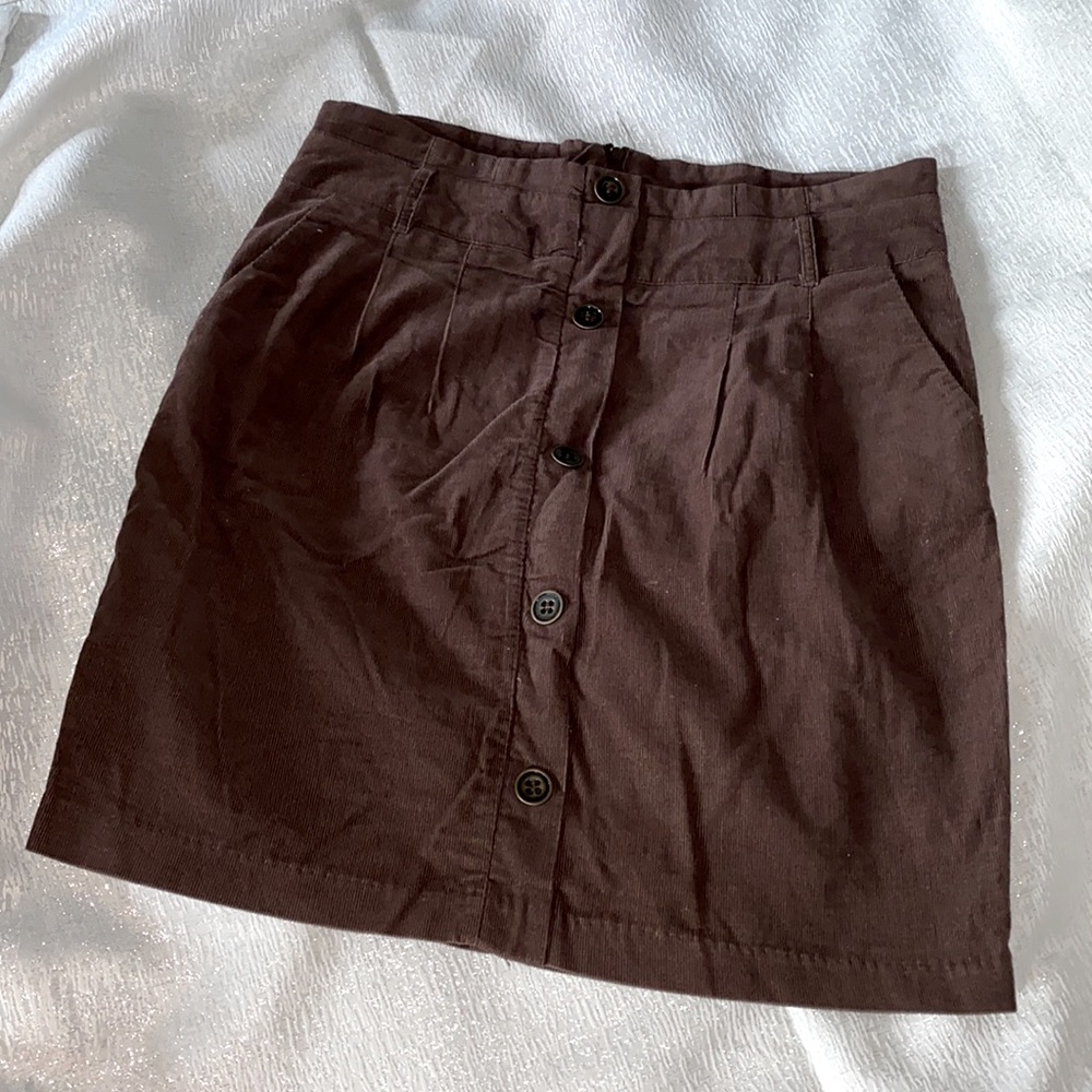 Brown Mini Skirt